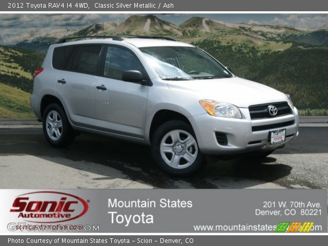 2012 Toyota RAV4 I4 4WD in Classic Silver Metallic