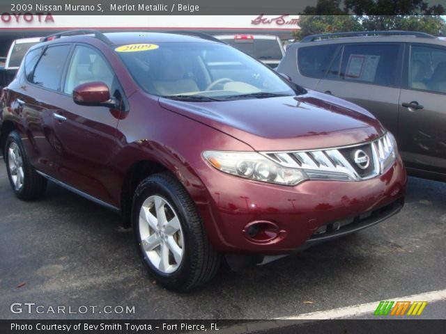 2009 Nissan Murano S in Merlot Metallic