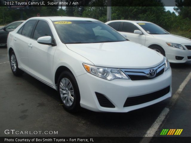 2012 Toyota Camry LE in Super White