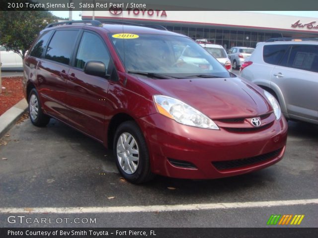 2010 Toyota Sienna LE in Salsa Red Pearl