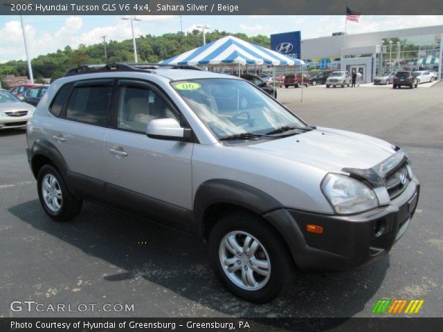 2006 Hyundai Tucson GLS V6 4x4 in Sahara Silver