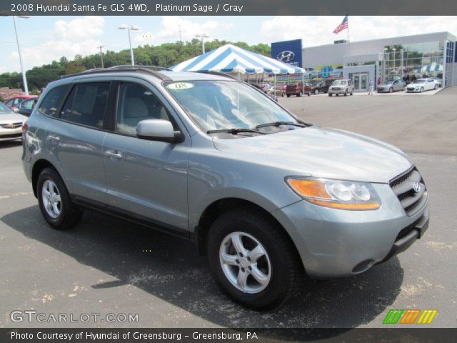 2008 Hyundai Santa Fe GLS 4WD in Platinum Sage