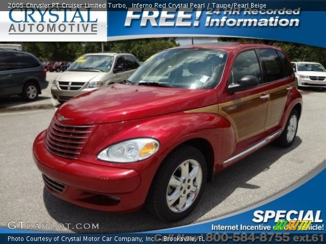 2005 Chrysler PT Cruiser Limited Turbo in Inferno Red Crystal Pearl