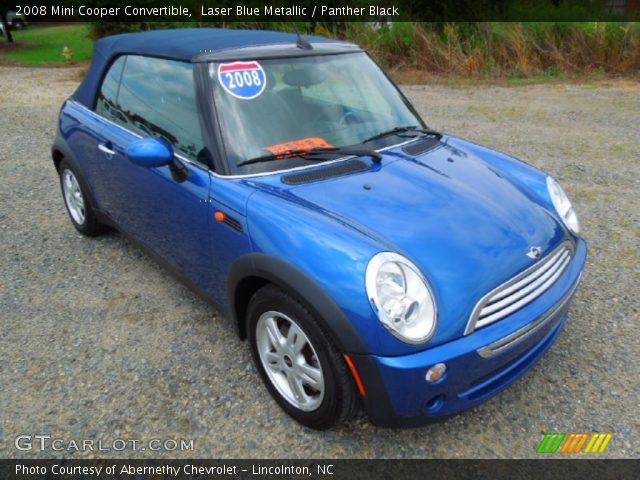 2008 Mini Cooper Convertible in Laser Blue Metallic