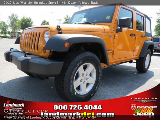 2012 Jeep Wrangler Unlimited Sport S 4x4 in Dozer Yellow