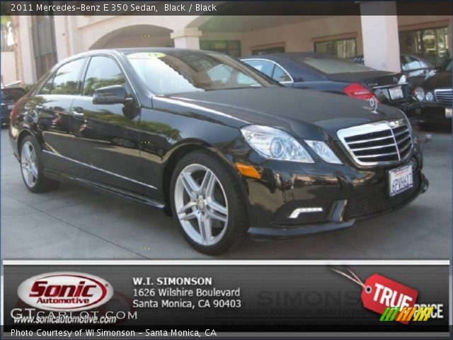 2011 Mercedes-Benz E 350 Sedan in Black