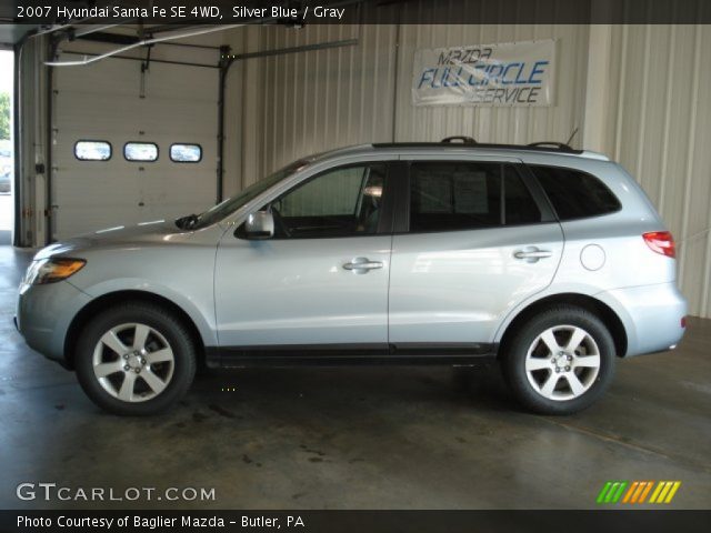 2007 Hyundai Santa Fe SE 4WD in Silver Blue
