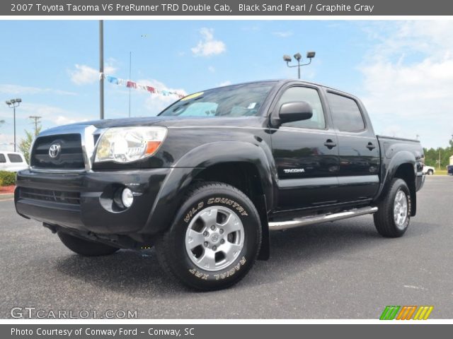 2007 Toyota Tacoma V6 PreRunner TRD Double Cab in Black Sand Pearl