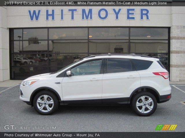 2013 Ford Escape SE 2.0L EcoBoost 4WD in White Platinum Metallic Tri-Coat