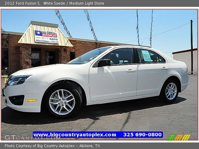 2012 Ford Fusion S in White Suede