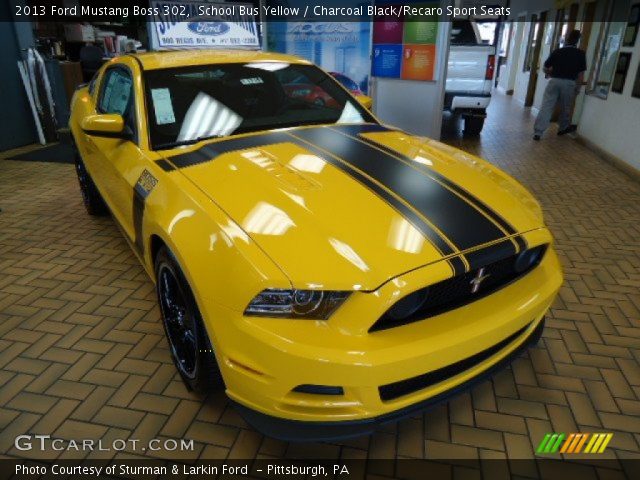 2013 Ford Mustang Boss 302 in School Bus Yellow