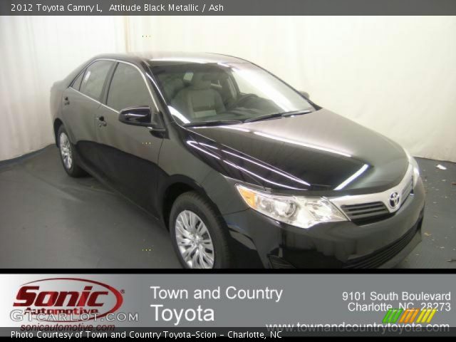 2012 Toyota Camry L in Attitude Black Metallic