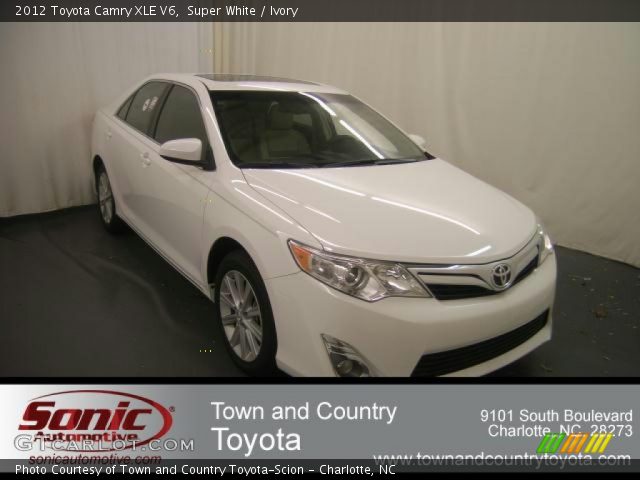 2012 Toyota Camry XLE V6 in Super White
