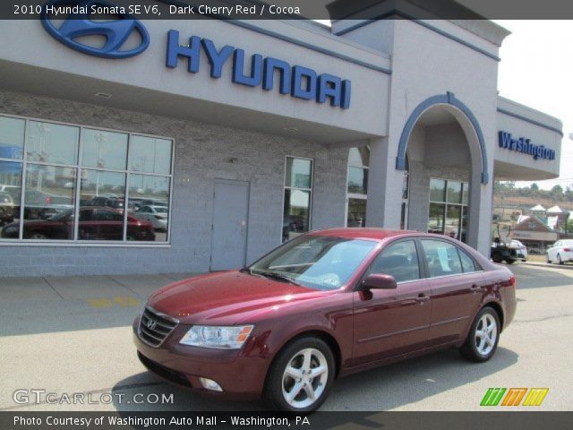 2010 Hyundai Sonata SE V6 in Dark Cherry Red