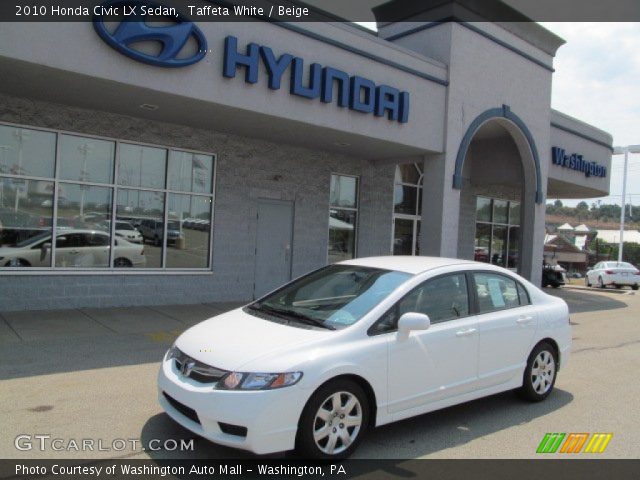 2010 Honda Civic LX Sedan in Taffeta White