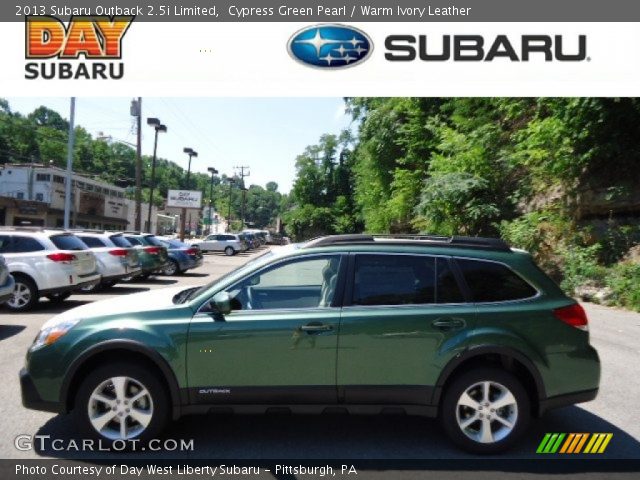2013 Subaru Outback 2.5i Limited in Cypress Green Pearl