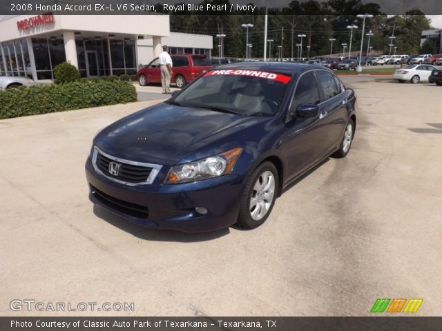 2008 Honda Accord EX-L V6 Sedan in Royal Blue Pearl