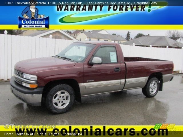 2002 Chevrolet Silverado 1500 LS Regular Cab in Dark Carmine Red Metallic