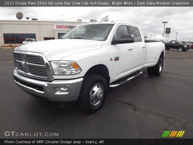 2012 Dodge Ram 3500 HD Lone Star Crew Cab 4x4 Dually in Bright White