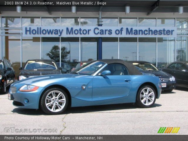 2003 BMW Z4 3.0i Roadster in Maldives Blue Metallic