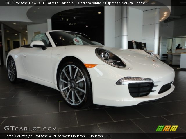 2012 Porsche New 911 Carrera Cabriolet in Carrara White