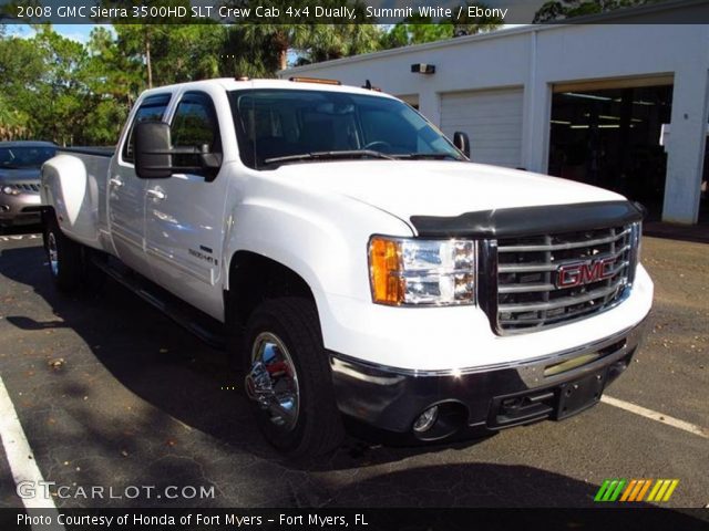 2008 GMC Sierra 3500HD SLT Crew Cab 4x4 Dually in Summit White