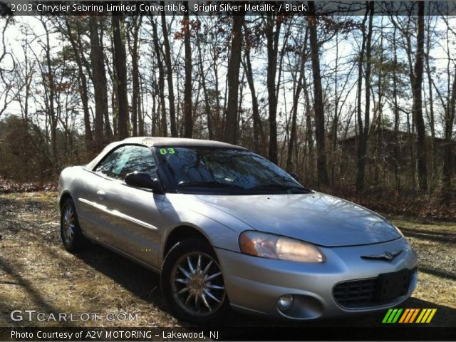 2003 Chrysler Sebring Limited Convertible in Bright Silver Metallic