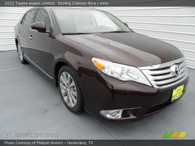 2012 Toyota Avalon Limited in Sizzling Crimson Mica
