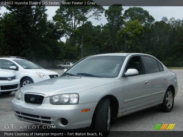 2003 Hyundai Elantra GLS Sedan in Silver Pewter