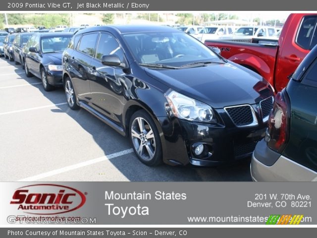 2009 Pontiac Vibe GT in Jet Black Metallic