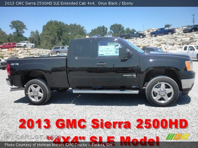 2013 GMC Sierra 2500HD SLE Extended Cab 4x4 in Onyx Black