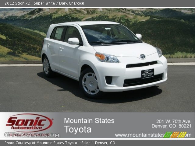 2012 Scion xD  in Super White