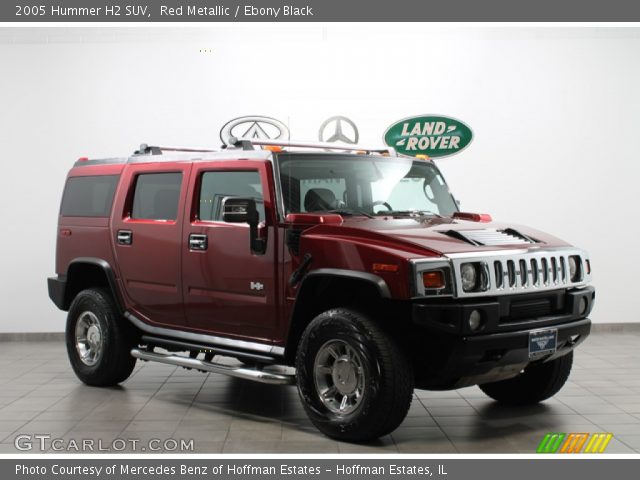 2005 Hummer H2 SUV in Red Metallic