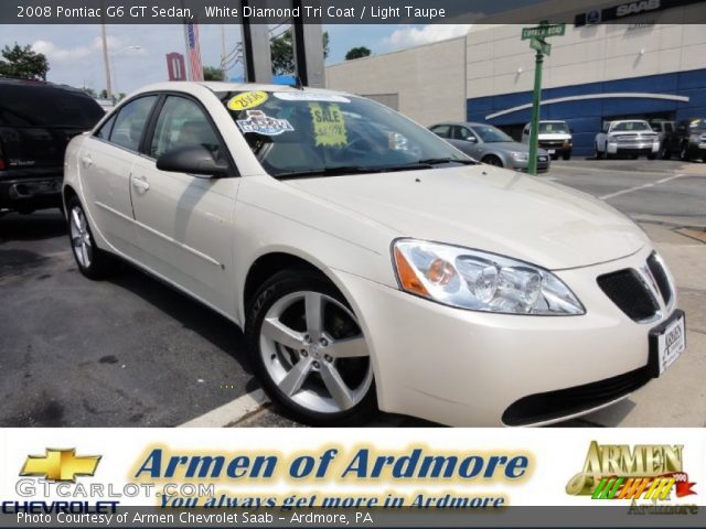 2008 Pontiac G6 GT Sedan in White Diamond Tri Coat