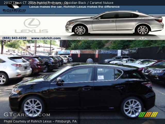 2012 Lexus CT 200h Hybrid Premium in Obsidian Black