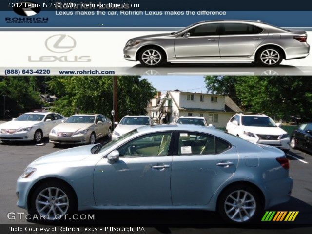 2012 Lexus IS 250 AWD in Cerulean Blue