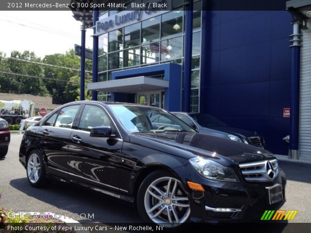 2012 Mercedes-Benz C 300 Sport 4Matic in Black