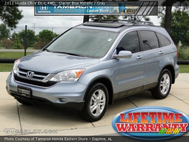2011 Honda CR-V EX-L 4WD in Glacier Blue Metallic