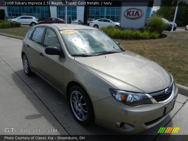 2008 Subaru Impreza 2.5i Wagon in Topaz Gold Metallic