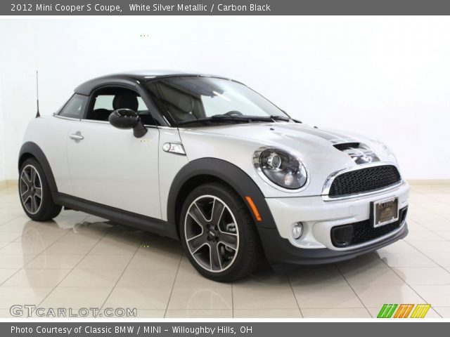 2012 Mini Cooper S Coupe in White Silver Metallic
