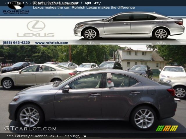 2012 Lexus IS 250 AWD in Nebula Gray Pearl