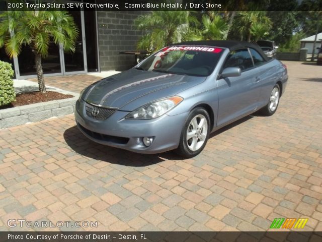 2005 Toyota Solara SE V6 Convertible in Cosmic Blue Metallic