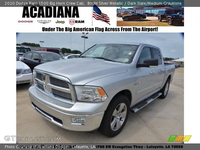 2010 Dodge Ram 1500 Big Horn Crew Cab in Bright Silver Metallic