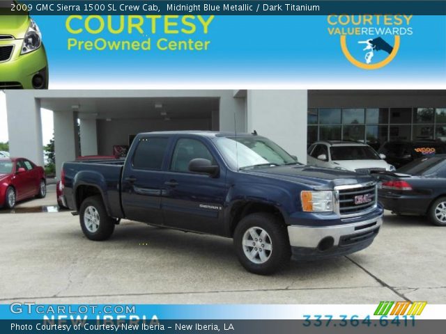 2009 GMC Sierra 1500 SL Crew Cab in Midnight Blue Metallic