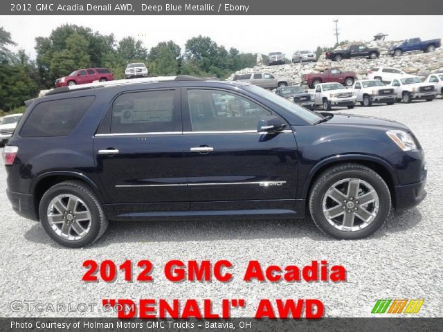 2012 GMC Acadia Denali AWD in Deep Blue Metallic