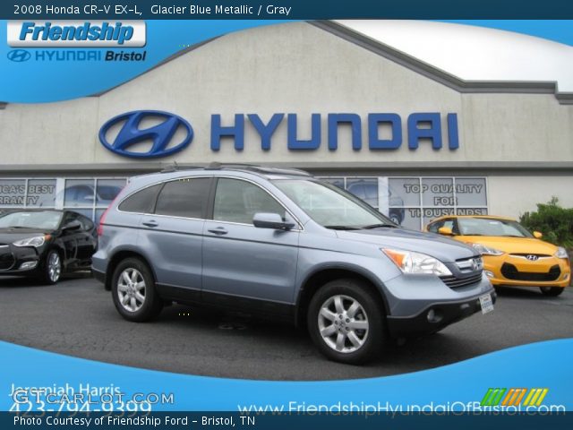 2008 Honda CR-V EX-L in Glacier Blue Metallic