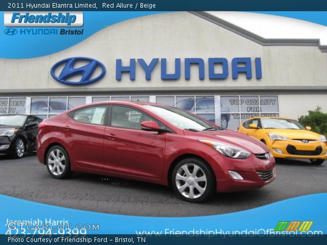2011 Hyundai Elantra Limited in Red Allure