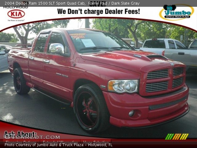 2004 Dodge Ram 1500 SLT Sport Quad Cab in Flame Red