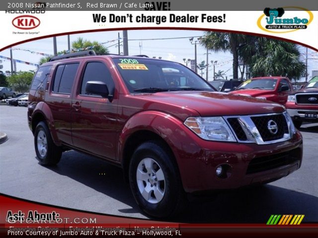 2008 Nissan Pathfinder S in Red Brawn