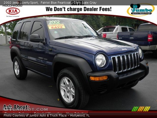 2002 Jeep Liberty Sport in Patriot Blue Pearlcoat